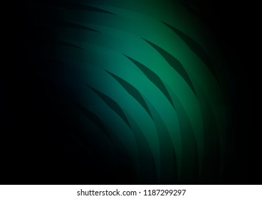 Dark Green vector texture with colored lines. Decorative shining illustration with lines on abstract template. The template can be used as a background.