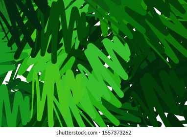 Dark Green vector texture with colored lines. Blurred decorative design in simple style with lines. Template for your beautiful backgrounds.
