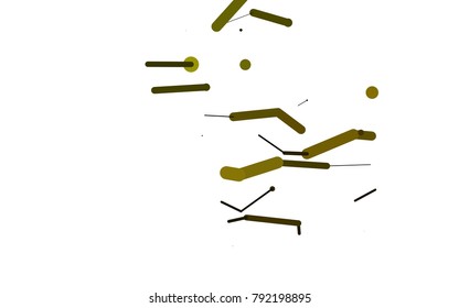 Dark Green vector texture with colored capsules. Decorative shining illustration with lines on abstract template. Smart design for your business advert.