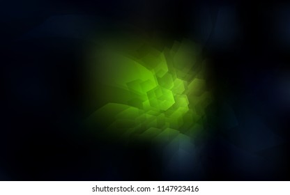 Dark Green vector texture with colorful hexagons. Illustration of colored hexagons on white surface. New template for your brand book.