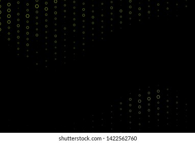 Dark Green vector texture with colorful hexagons. Design in abstract style with hexagons. Pattern for texture of wallpapers.