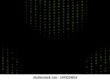 Dark Green vector texture with colorful hexagons. Abstract illustration with colorful hexagons. Pattern can for your ad, booklets.