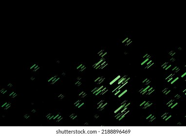 Dark Green vector texture with colorful lines. Shining colored illustration with narrow lines. Pattern for business booklets, leaflets.
