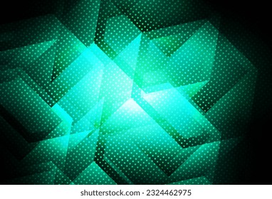 Dunkelgrüne Vektorstruktur mit bunten Hexagons. Illustration mit einer Reihe von bunten Hexagons. Neue Vorlage für Ihr Markenbuch.