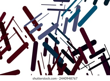 Dark green vector texture with colorful lines. Lines on blurred abstract background with gradient. Smart design for your business advert.