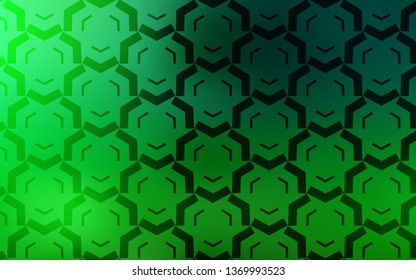 Dark Green vector texture with curved lines. A completely new colorful illustration in simple style. A completely new design for your business.