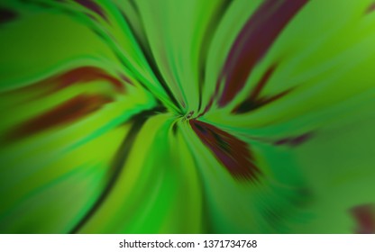 Dark Green vector texture with curved lines. Colorful geometric sample with gradient lines.  A completely new template for your design.