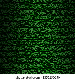 Dark Green vector texture with curves. Illustration in abstract style with gradient curved.  Pattern for commercials, ads.
