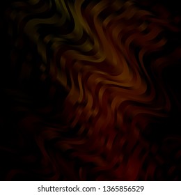 Dark Green vector texture with curves. Colorful illustration in circular style with lines. Pattern for commercials, ads.