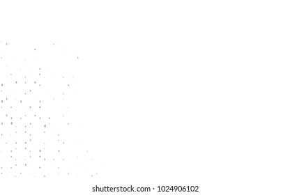 Dark Green vector texture with Digit characters. Colored mathematic signs with gradient on white background. Smart design for your business advert of university.