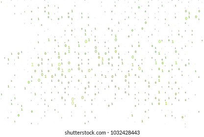 Dark Green vector texture with Digit characters. Abstract illustration with colored algebra signs. Template can be used as a background for ads of typography.