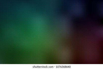 Dark Green vector texture with disks. Blurred decorative design in abstract style with bubbles. Pattern can be used for futuristic ad, booklets.