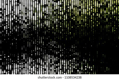Dark Green vector  texture with disks. Glitter abstract illustration with blurred drops of rain. The pattern can be used for aqua ad, booklets.