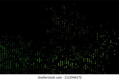 Dark Green vector  texture with disks. Modern abstract illustration with colorful water drops. Pattern can be used as texture of water, rain drops.