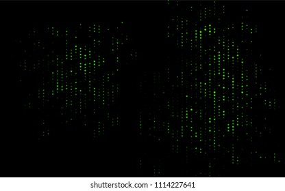 Dark Green vector  texture with disks. Blurred decorative design in abstract style with bubbles. Beautiful design for your business natural advert.