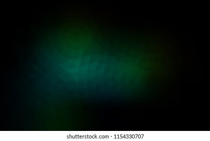 Dark Green vector texture with disks. Blurred bubbles on abstract background with colorful gradient. Pattern can be used for beautiful websites.