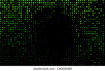 Dark Green vector texture with disks. Beautiful colored illustration with blurred circles in nature style. Pattern for ads, booklets.