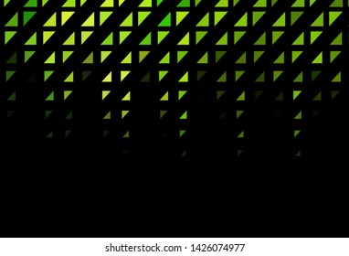 Dark Green vector texture with disks. Blurred bubbles on abstract background with colorful gradient. Completely new template for your brand book.