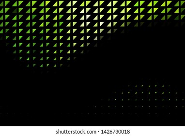 Dark Green vector texture with disks. Blurred decorative design in abstract style with bubbles. Design for business adverts.