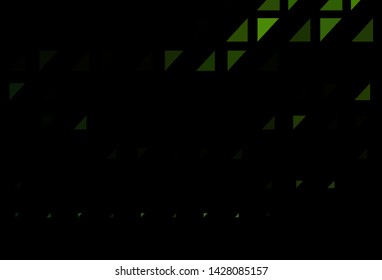 Dark Green vector texture with disks. Blurred decorative design in abstract style with bubbles. Pattern of water, rain drops.