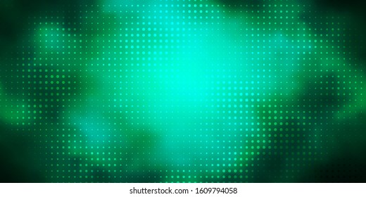 Dark Green vector texture with disks. Abstract colorful disks on simple gradient background. Pattern for booklets, leaflets.