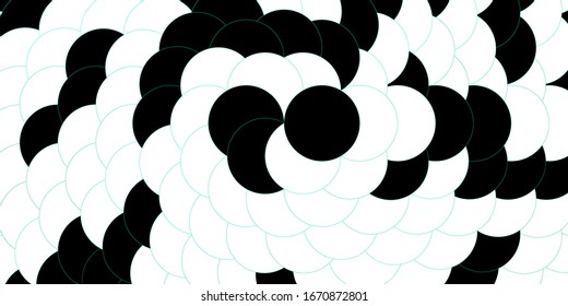 Dark Green vector texture with disks. Modern abstract illustration with colorful circle shapes. Design for posters, banners.