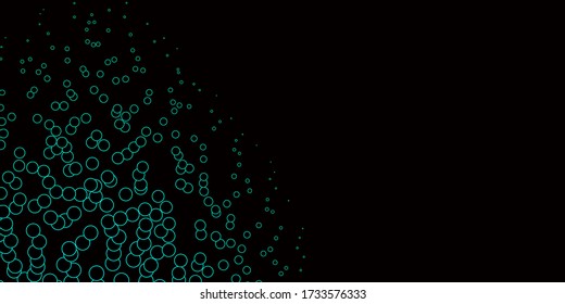 Dark Green vector texture with disks. Abstract illustration with colorful spots in nature style. Design for posters, banners.