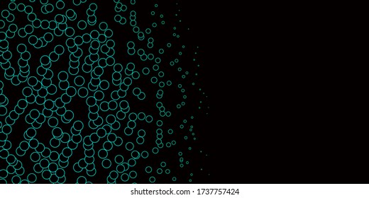 Dunkelgrüne Vektorstruktur mit Scheiben. Abstrakte Illustration mit bunten Flecken im Naturstil. Design für Poster, Banner.