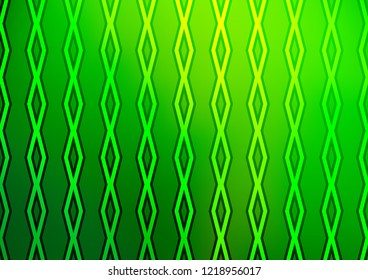 Dark Green vector texture with lines, rhombuses. Shining colorful illustration with lines, rectangles. Smart design for your business advert.