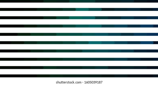 Dark Green vector texture with lines. Repeated lines on abstract background with gradient. Best design for your posters, banners.