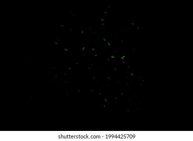 Textura vectorial verde oscuro con iconos masculinos y femeninos. Ilustración abstracta con símbolos de género de gradiente colorido. Diseño básico para sitios web de citas.