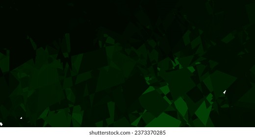 Dark green vector texture with memphis shapes. Modern abstract illustration with gradient random forms. Background for cell phones.