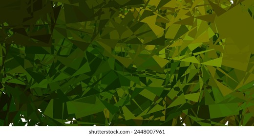 Dark Green vector texture with memphis shapes. Simple design in abstract style with gradient forms. Modern design for your ads.