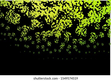 Dark Green vector texture with random forms. Illustration with colorful gradient shapes in abstract style. Simple design for your web site.