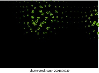 Dark Green vector texture with random forms. Illustration with colorful gradient shapes in abstract style. Best smart design for your business.