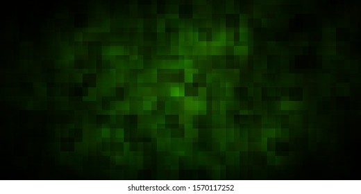 Dark Green vector texture in rectangular style. Illustration with a set of gradient rectangles. Pattern for busines booklets, leaflets