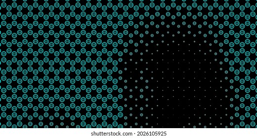 Textura vectorial verde oscuro con símbolos religiosos. Ilustración vintage colorida con formas de alquimia de degradado. Mejor diseño de eventos de halloween.