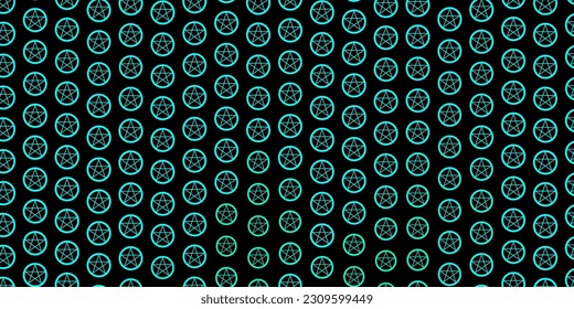 Dark Green vector texture with religion symbols. Abstract illustration with gothic gradient shapes. Simple design for occult depiction.