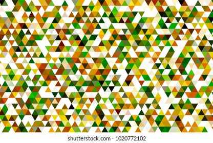 Dark Green vector triangle mosaic template. Creative geometric illustration in Origami style with gradient. A new texture for your design.