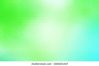 Dark Green vector triangle mosaic background. Modern geometrical abstract illustration with gradient. Brand-new design for your business.
