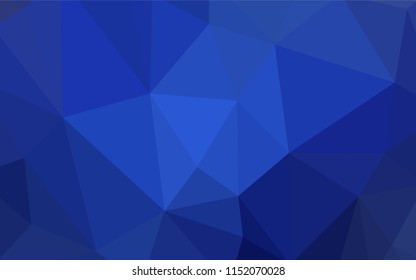 Dark Green vector triangle mosaic texture. Colorful abstract illustration with triangles. Best triangular design for your business.