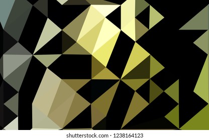 Dark Green vector triangle mosaic texture. A completely new color illustration in a vague style. New texture for your design.