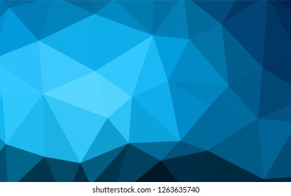 Dark Green vector triangle mosaic template. Shining colorful illustration with triangles. Polygonal design for your web site.
