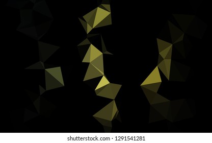 Dark Green vector triangle mosaic texture. Colorful illustration in abstract style with gradient. New texture for your design.