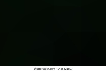 Dark Green vector triangle mosaic cover. Brand new colorful illustration in with gradient. Completely new design for your business.