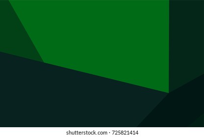 Dark Green vector triangle mosaic background. Shining colored illustration in a brand-new style. The textured pattern can be used for background.