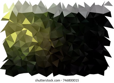 Dark Green vector triangle mosaic background. Creative illustration in halftone style with gradient. Triangular pattern for your business design.