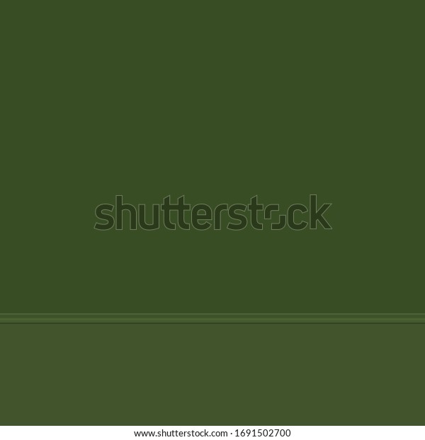Dark Green Wall Floor Wall Baseboard Stock Vector (Royalty Free ...