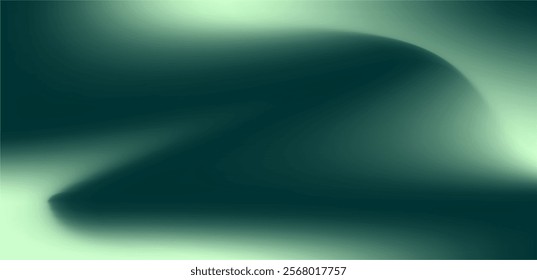 Dark green wave mesh background. Abstract illustration wallpaper, banner, flyer, poster