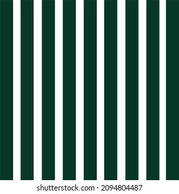Dark green and white stripes running  vertically across frame. Christmas, holidays, abstract background. Copy space.	